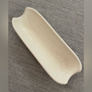 Pfaltzgraff White Ceramic Corn Servers